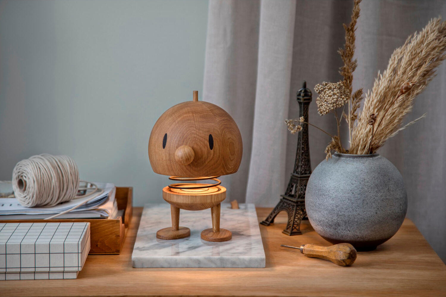 Hoptimist LED lampe, L - Oak